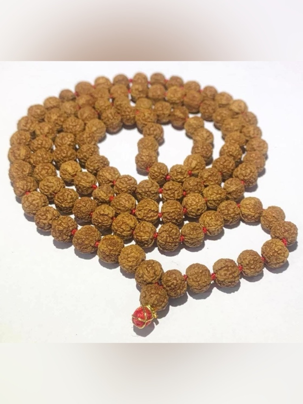 HONODIX 108+1 Beads Rudraksha Prayer Mala, 7mm, for Japa & Wearing new